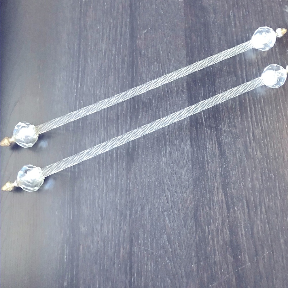 Set of 2 Vintage Towel Bars